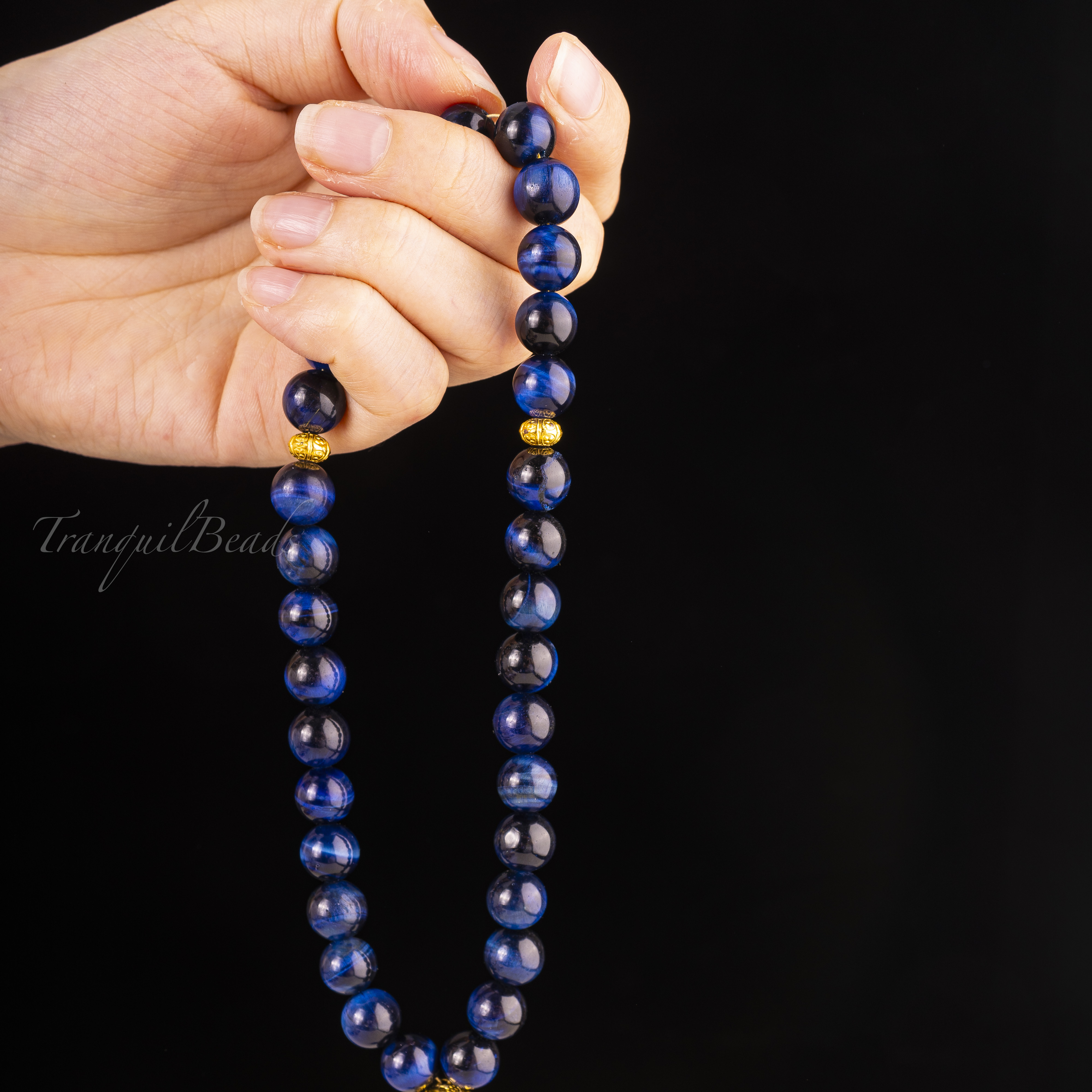 Blue Tiger's Eye Tasbih